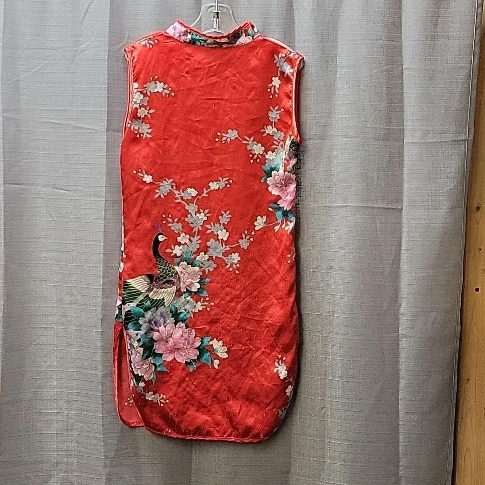 AvaCostume Girls Chinese Dragon Phoenix Qipao Cheongsam Dress sz 4-6‎